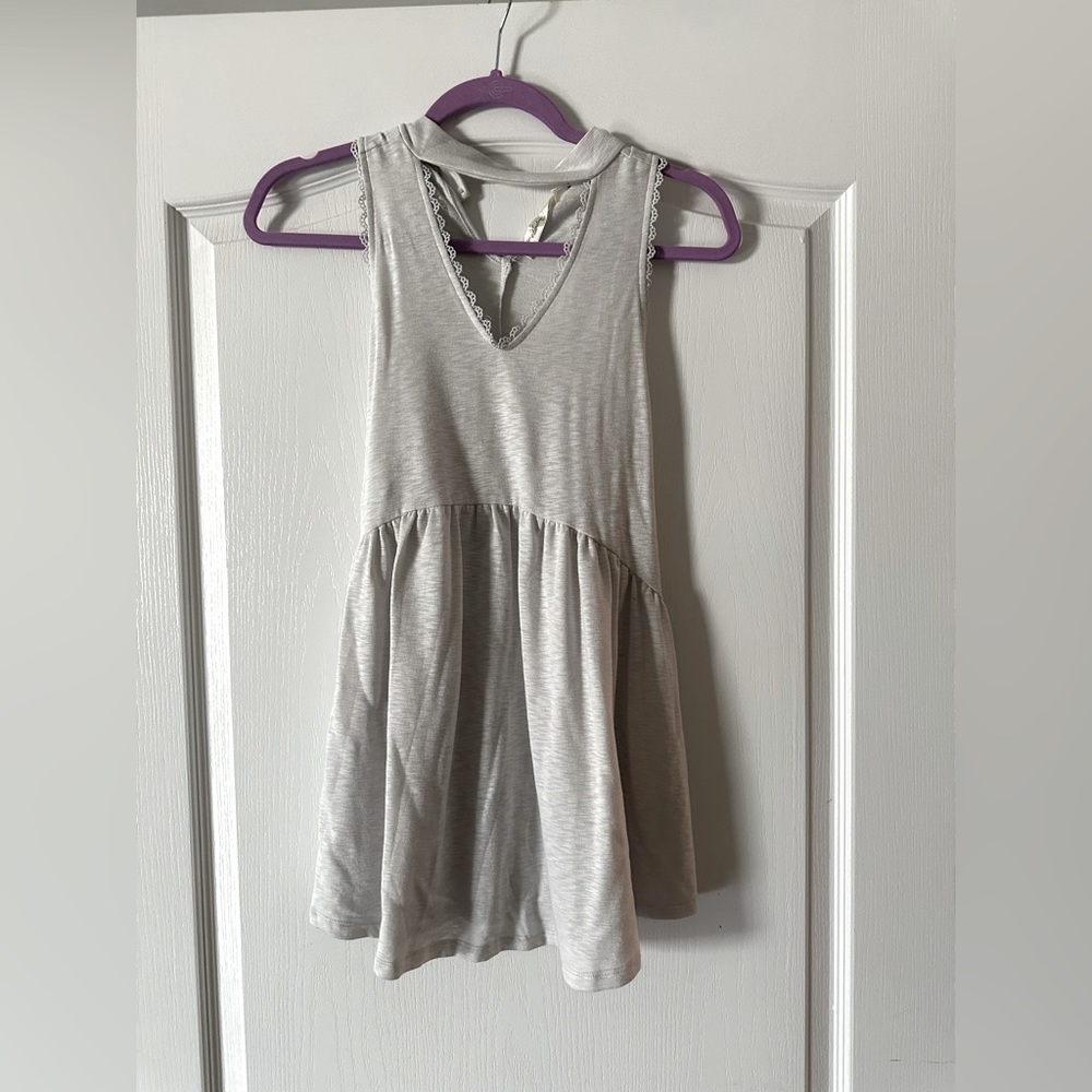 Babydoll top with choker detail - medium